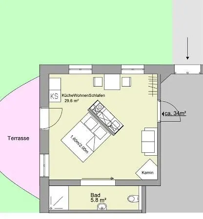 Studio Apartamento *